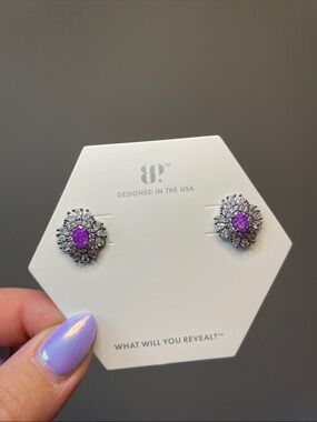 Bomb Party "Almost Famous, Always Faceted" Lavender Ice Crystal on Hema $118MSRP